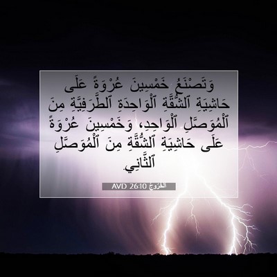 Picture 07 - اَلْخُرُوجُ 26:10 AVD - وَتَصْنَعُ خَمْسِينَ - Bible Verse Picture
