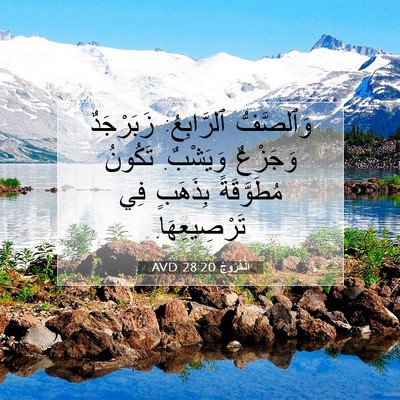 Picture 07 - اَلْخُرُوجُ 28:20 AVD - وَٱلصَّفُّ ٱلرَّابِعُ: - Bible Verse Picture