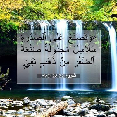 Picture 07 - اَلْخُرُوجُ 28:22 AVD - «وَتَصْنَعُ عَلَى - Bible Verse Picture