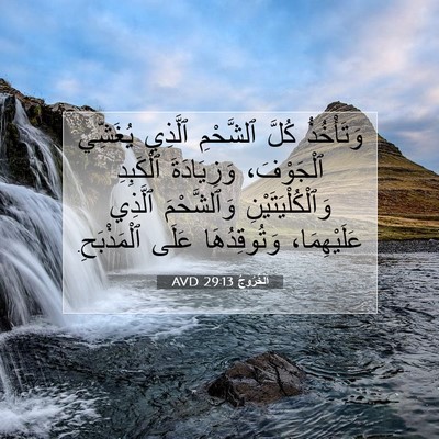 Picture 07 - اَلْخُرُوجُ 29:13 AVD - وَتَأْخُذُ كُلَّ - Bible Verse Picture