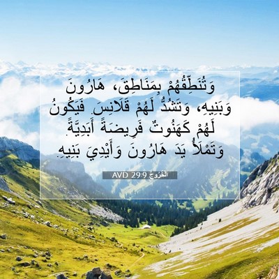 Picture 07 - اَلْخُرُوجُ 29:9 AVD - وَتُنَطِّقُهُمْ - Bible Verse Picture