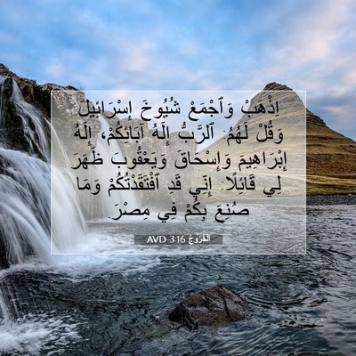 Picture 07 - اَلْخُرُوجُ 3:16 AVD - اِذْهَبْ وَٱجْمَعْ - Bible Verse Picture