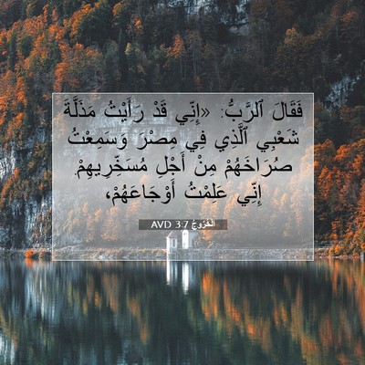 Picture 07 - اَلْخُرُوجُ 3:7 AVD - فَقَالَ ٱلرَّبُّ: «إِنِّي - Bible Verse Picture