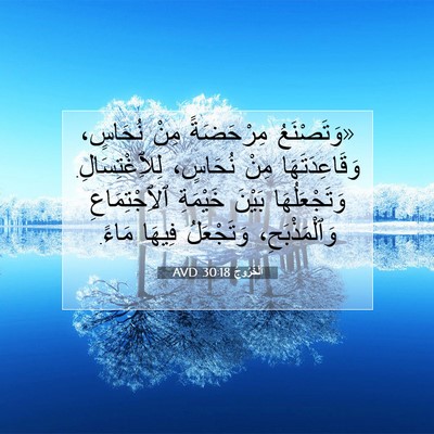 Picture 07 - اَلْخُرُوجُ 30:18 AVD - «وَتَصْنَعُ مِرْحَضَةً - Bible Verse Picture