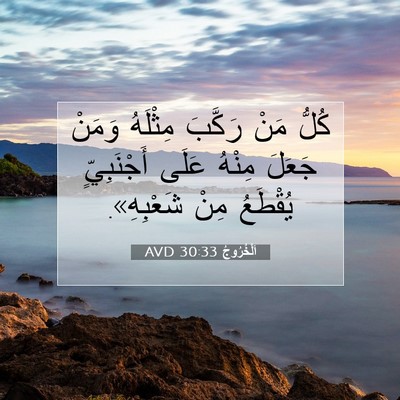 Picture 07 - اَلْخُرُوجُ 30:33 AVD - كُلُّ مَنْ رَكَّبَ - Bible Verse Picture