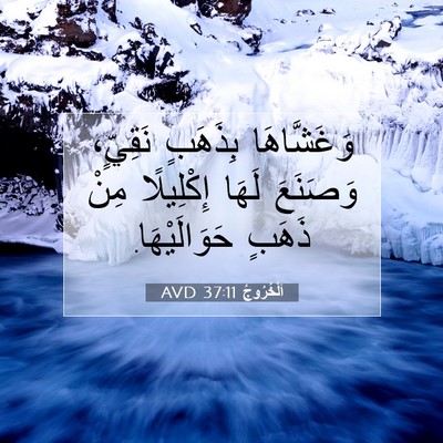Picture 07 - اَلْخُرُوجُ 37:11 AVD - وَغَشَّاهَا بِذَهَبٍ - Bible Verse Picture
