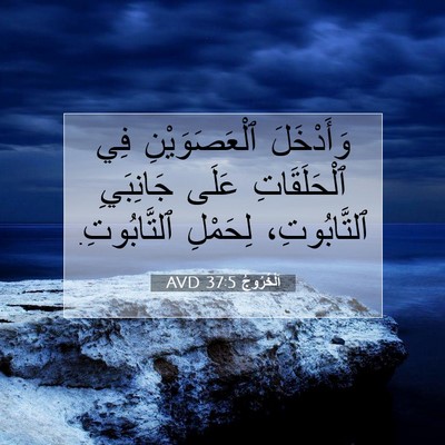 Picture 07 - اَلْخُرُوجُ 37:5 AVD - وَأَدْخَلَ ٱلْعَصَوَيْنِ - Bible Verse Picture