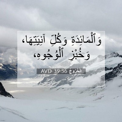 Picture 07 - اَلْخُرُوجُ 39:36 AVD - وَٱلْمَائِدَةِ وَكُلِّ - Bible Verse Picture