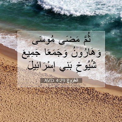 Picture 07 - اَلْخُرُوجُ 4:29 AVD - ثُمَّ مَضَى مُوسَى - Bible Verse Picture