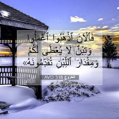Picture 07 - اَلْخُرُوجُ 5:18 AVD - فَٱلْآنَ ٱذْهَبُوا - Bible Verse Picture