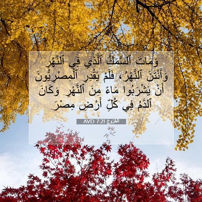 Picture 07 - اَلْخُرُوجُ 7:21 AVD - وَمَاتَ ٱلسَّمَكُ ٱلَّذِي - Bible Verse Picture