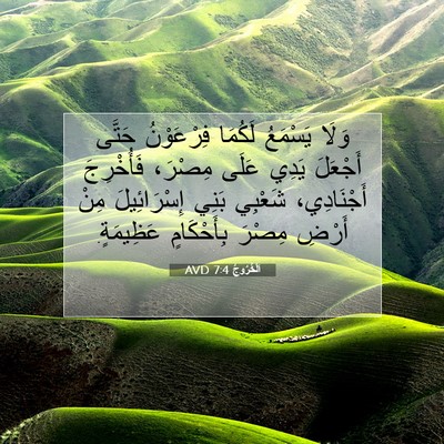 Picture 07 - اَلْخُرُوجُ 7:4 AVD - وَلَا يَسْمَعُ لَكُمَا - Bible Verse Picture