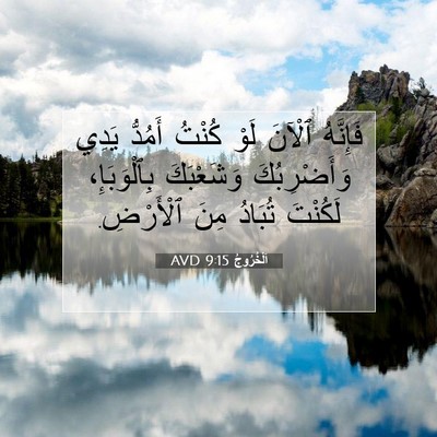 Picture 07 - اَلْخُرُوجُ 9:15 AVD - فَإِنَّهُ ٱلْآنَ لَوْ - Bible Verse Picture