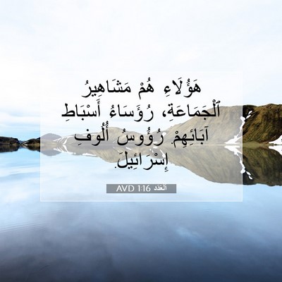 Picture 07 - اَلْعَدَد 1:16 AVD - هَؤُلَاءِ هُمْ مَشَاهِيرُ - Bible Verse Picture