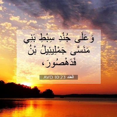 Picture 07 - اَلْعَدَد 10:23 AVD - وَعَلَى جُنْدِ سِبْطِ - Bible Verse Picture