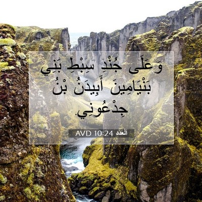 Picture 07 - اَلْعَدَد 10:24 AVD - وَعَلَى جُنْدِ سِبْطِ - Bible Verse Picture