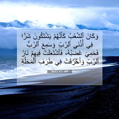 Picture 07 - اَلْعَدَد 11:1 AVD - وَكَانَ ٱلشَّعْبُ - Bible Verse Picture