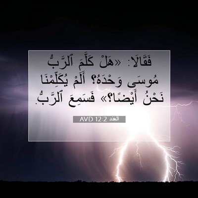 Picture 07 - اَلْعَدَد 12:2 AVD - فَقَالَا: «هَلْ كَلَّمَ - Bible Verse Picture