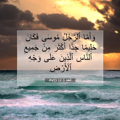 Picture 07 - اَلْعَدَد 12:3 AVD - وَأَمَّا ٱلرَّجُلُ مُوسَى - Bible Verse Picture