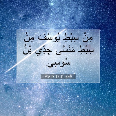 Picture 07 - اَلْعَدَد 13:11 AVD - مِنْ سِبْطِ يُوسُفَ مِنْ - Bible Verse Picture
