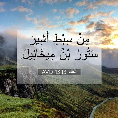 Picture 07 - اَلْعَدَد 13:13 AVD - مِنْ سِبْطِ أَشِيرَ - Bible Verse Picture