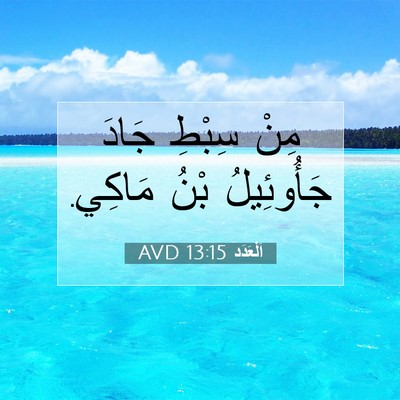 Picture 07 - اَلْعَدَد 13:15 AVD - مِنْ سِبْطِ جَادَ - Bible Verse Picture