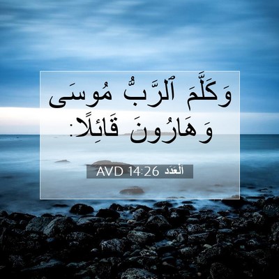 Picture 07 - اَلْعَدَد 14:26 AVD - وَكَلَّمَ ٱلرَّبُّ مُوسَى - Bible Verse Picture