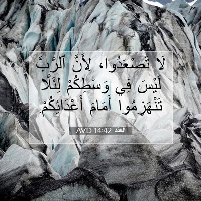 Picture 07 - اَلْعَدَد 14:42 AVD - لَا تَصْعَدُوا، لِأَنَّ - Bible Verse Picture
