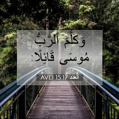 Picture 07 - اَلْعَدَد 15:17 AVD - وَكَلَّمَ ٱلرَّبُّ مُوسَى - Bible Verse Picture