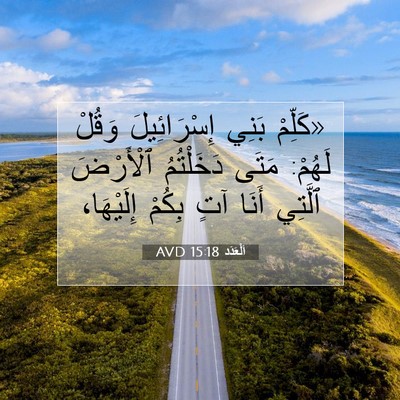 Picture 07 - اَلْعَدَد 15:18 AVD - «كَلِّمْ بَنِي - Bible Verse Picture