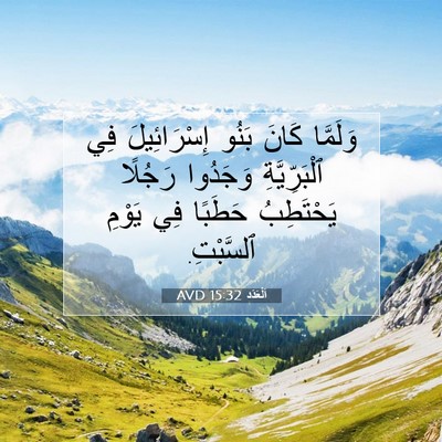 Picture 07 - اَلْعَدَد 15:32 AVD - وَلَمَّا كَانَ بَنُو - Bible Verse Picture