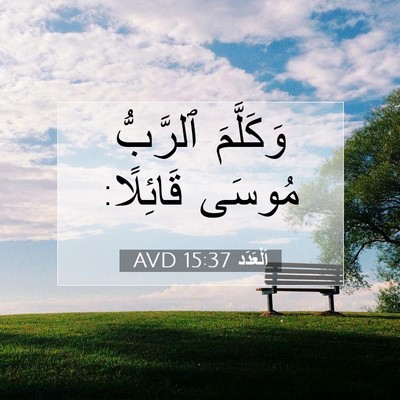 Picture 07 - اَلْعَدَد 15:37 AVD - وَكَلَّمَ ٱلرَّبُّ مُوسَى - Bible Verse Picture