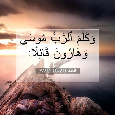Picture 07 - اَلْعَدَد 16:20 AVD - وَكَلَّمَ ٱلرَّبُّ مُوسَى - Bible Verse Picture