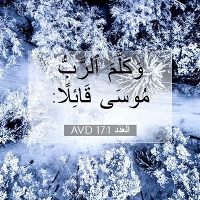Picture 07 - اَلْعَدَد 17:1 AVD - وَكَلَّمَ ٱلرَّبُّ مُوسَى - Bible Verse Picture