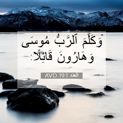 Picture 07 - اَلْعَدَد 19:1 AVD - وَكَلَّمَ ٱلرَّبُّ مُوسَى - Bible Verse Picture