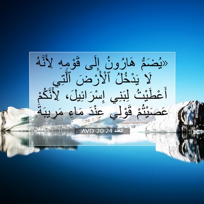 Picture 07 - اَلْعَدَد 20:24 AVD - «يُضَمُّ هَارُونُ إِلَى - Bible Verse Picture