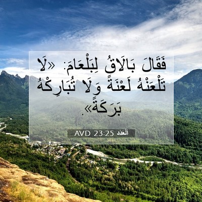 Picture 07 - اَلْعَدَد 23:25 AVD - فَقَالَ بَالَاقُ - Bible Verse Picture