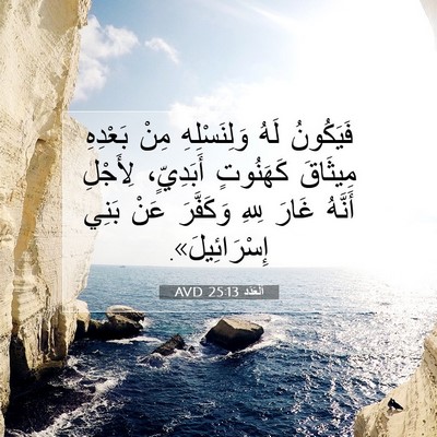 Picture 07 - اَلْعَدَد 25:13 AVD - فَيَكُونُ لَهُ - Bible Verse Picture