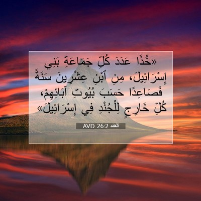 Picture 07 - اَلْعَدَد 26:2 AVD - «خُذَا عَدَدَ كُلِّ - Bible Verse Picture