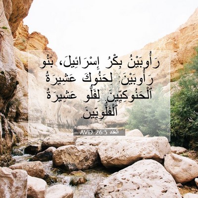 Picture 07 - اَلْعَدَد 26:5 AVD - رَأُوبَيْنُ بِكْرُ - Bible Verse Picture