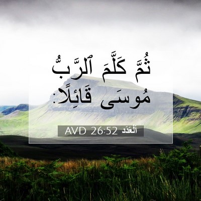 Picture 07 - اَلْعَدَد 26:52 AVD - ثُمَّ كَلَّمَ ٱلرَّبُّ - Bible Verse Picture
