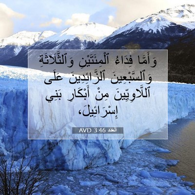 Picture 07 - اَلْعَدَد 3:46 AVD - وَأَمَّا فِدَاءُ - Bible Verse Picture