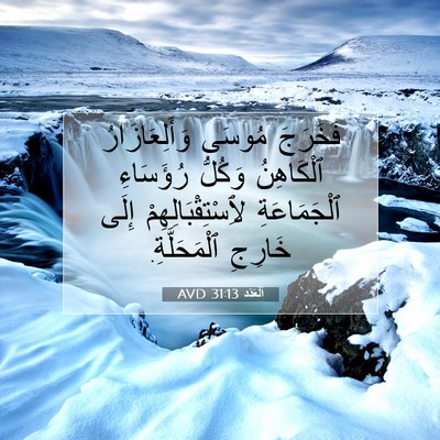 Picture 07 - اَلْعَدَد 31:13 AVD - فَخَرَجَ مُوسَى - Bible Verse Picture
