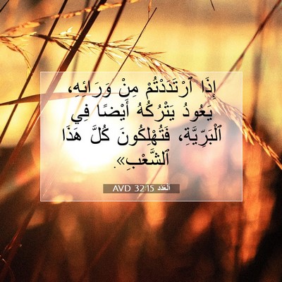 Picture 07 - اَلْعَدَد 32:15 AVD - إِذَا ٱرْتَدَدْتُمْ مِنْ - Bible Verse Picture
