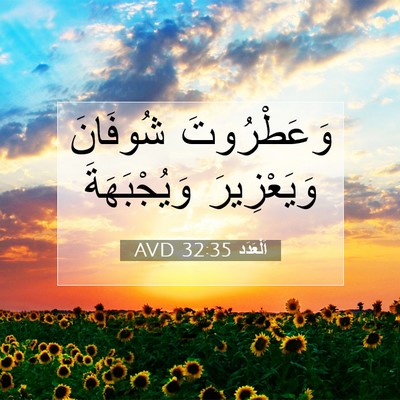 Picture 07 - اَلْعَدَد 32:35 AVD - وَعَطْرُوتَ شُوفَانَ - Bible Verse Picture