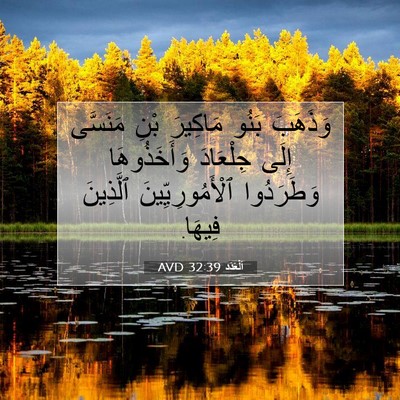 Picture 07 - اَلْعَدَد 32:39 AVD - وَذَهَبَ بَنُو مَاكِيرَ - Bible Verse Picture
