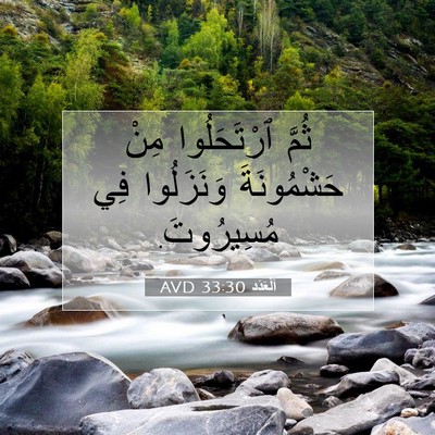 Picture 07 - اَلْعَدَد 33:30 AVD - ثُمَّ ٱرْتَحَلُوا مِنْ - Bible Verse Picture