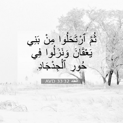 Picture 07 - اَلْعَدَد 33:32 AVD - ثُمَّ ٱرْتَحَلُوا مِنْ - Bible Verse Picture
