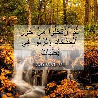 Picture 07 - اَلْعَدَد 33:33 AVD - ثُمَّ ٱرْتَحَلُوا مِنْ - Bible Verse Picture