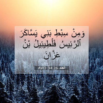 Picture 07 - اَلْعَدَد 34:26 AVD - وَمِنْ سِبْطِ بَنِي - Bible Verse Picture